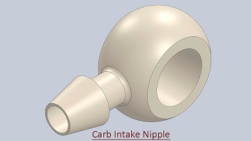 Carb Intake Nipple (Video Tutorial) SolidWorks