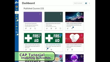 CAP Tutorial - Importing Learning Outcomes into Canvas