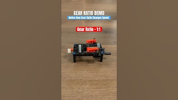 LEGO Technic 4 Speed Transmission.. Gear Ratio Demo