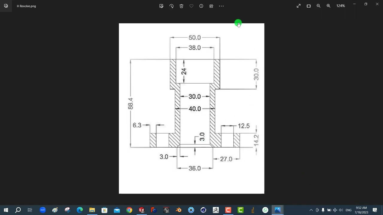 Lec 2-8 Revolved base and Revolved cut with examples