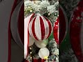 Raz 4" Red and White Stripe Glass Ball Christmas Ornament 4625066