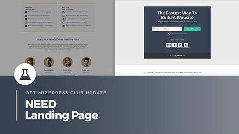 OptimizePress Club: Need Landing Page