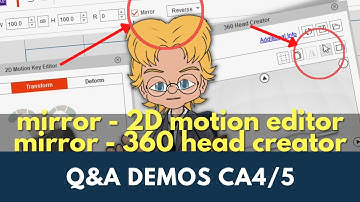 G1/G2 Mirror - 2D Motion Editor & Mirror/Average - 360 Head Creator Explained Cartoon Animator