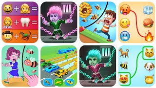 16। Hero rescue, emoji games 🎊 Gameplay All Levels iOS,Android Walkthrough New Levels7318