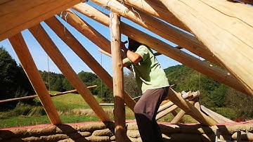 Main reciprocal roof - taking down the main pillar