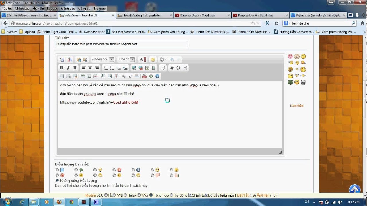 Hướng dẫn sử dụng bbcode youtube trên diễn đàn SSPhim - YouTube