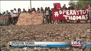 Protest held after BP apprehends Desert View student