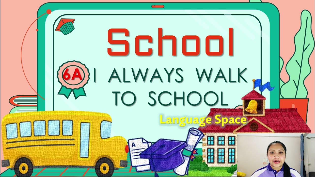 Рисунок walk to school. I go to school everyday. I always walk to school. How do you usually go to school. Ребенок мультяшка идет со школы.