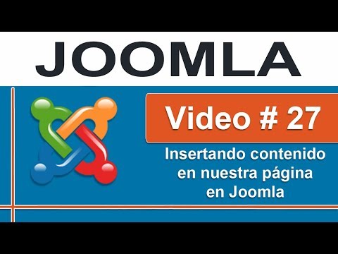 Insertando contenido en Joomla