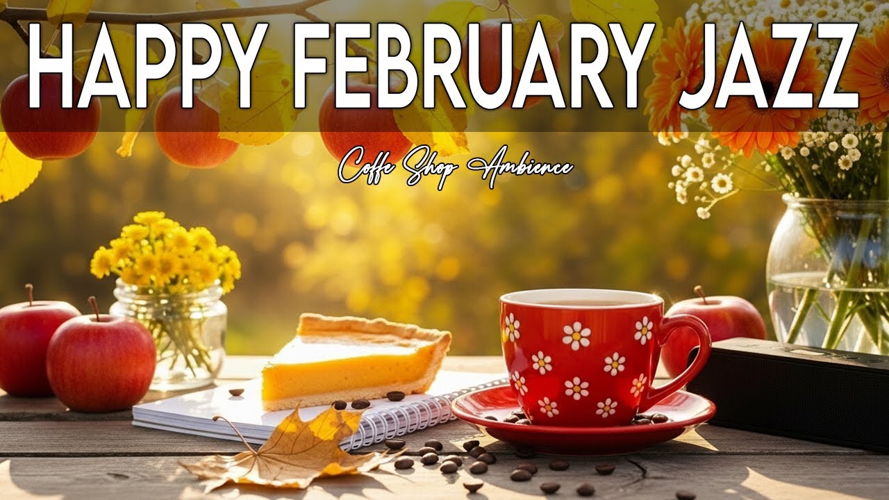 Happy February Jazz ☕ Delicate Coffee Jazz Piano & Bossa Nova Instrumental Music for Good Mood.