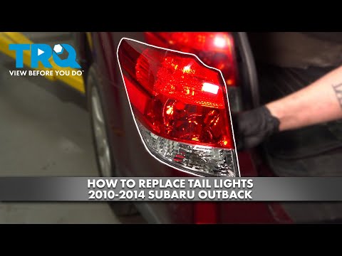 How to Replace Tail Lights 2010-2014 Subaru Outback