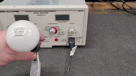 Lets Test an old Incandescent Light Bulb with a Sencore PR570 Isolation Transformer Analyzer