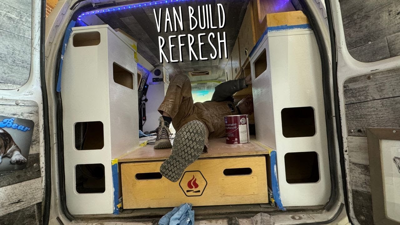 2 Day Van Build Refresh. Full Sand And Repaint. Van Life YouTube