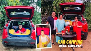 First Overnight Camping with Tata Harrier, കാറിനുള്ളിൽ ഒരു ബെഡ്‌റൂം ഒരുക്കിയപ്പോൾ!!