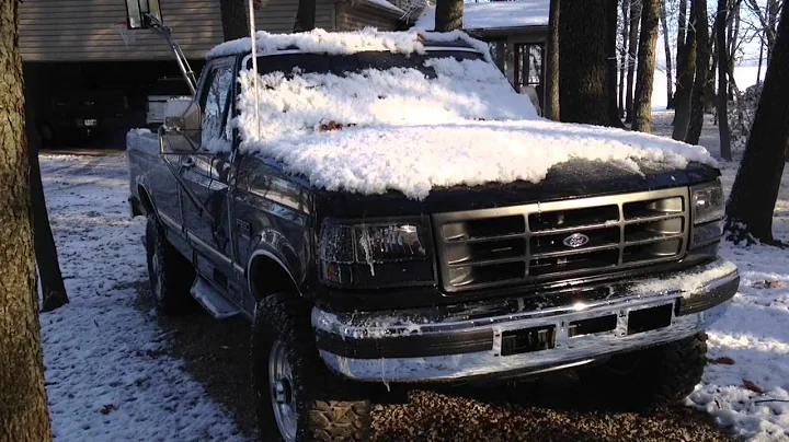 1997 F350 OBS 7.3 Powerstroke 7 degree cold start!