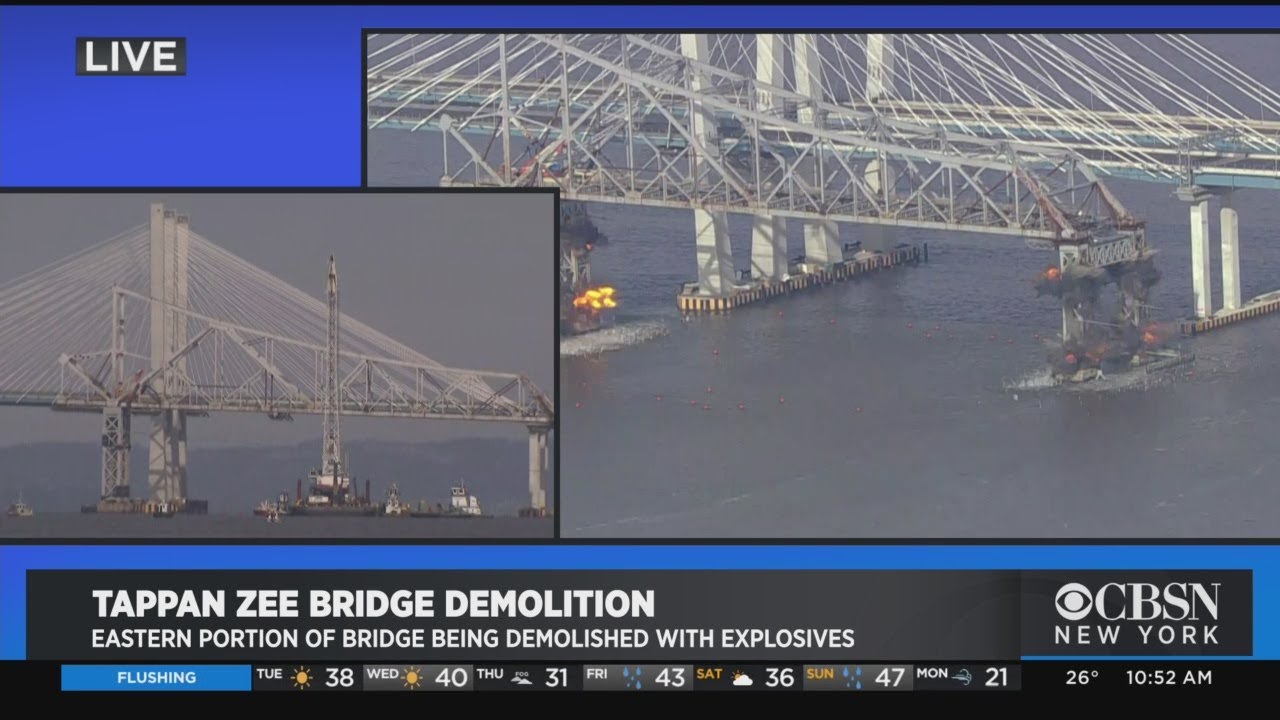 Watch Old Tappan Zee Bridge Controlled Demolition YouTube