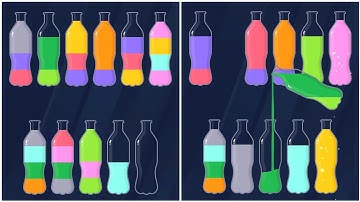 Water Sort Get Color Walkthrough 18 , ios Gameplay Simulator Think Brain Puzzle Android Games