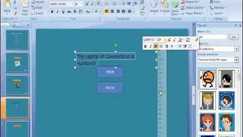 Creating an interactive quiz using PowerPoint (part 3)