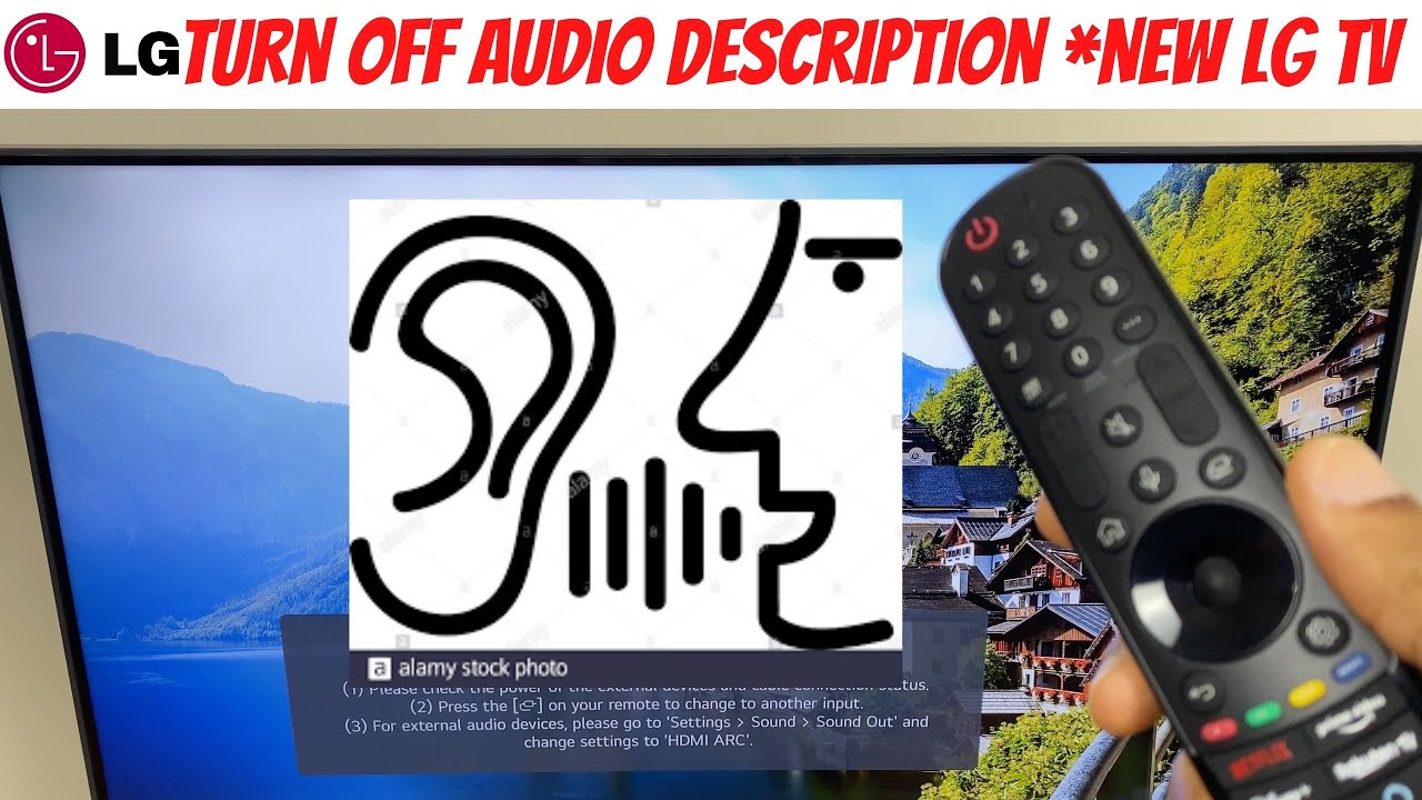 Turn Off Audio Description *New LG TV - YouTube