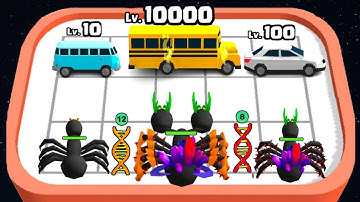 Insect Evolution - Spider Shoot Run - Merge DNAs | Ants Underground ⭐️ Level Up Spider