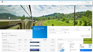 Important News! You Can Reserve Train Tickets Online Now in Sri Lanka