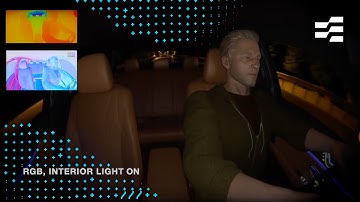 In-cabin monitoring scene. SKY ENGINE AI – A Synthetic Data Cloud for Deep Learning in Vision AI