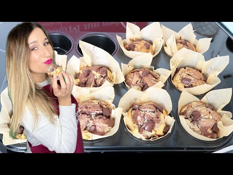 Video: Wie Man Schoko-Nuss-Muffins Macht