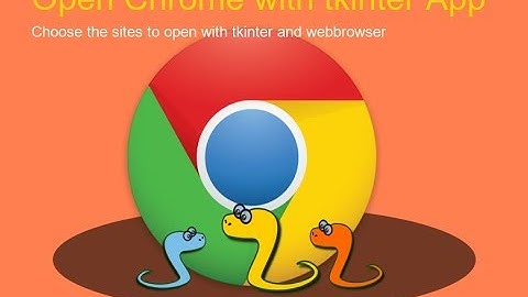 Open websites with Chrome with Python 1