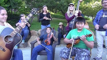 2017-05-19 Pre Contest Jam by Elliot, Alex and David - 2017 Julian Fiddle Contest