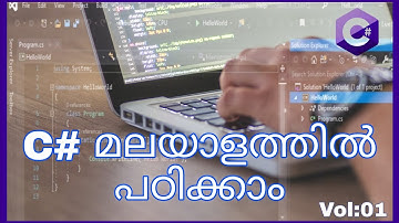 C# Tutorial for Beginners Part - 01| Learn C# Programming in Malayalam |  C# മലയാളം | Visual Studio