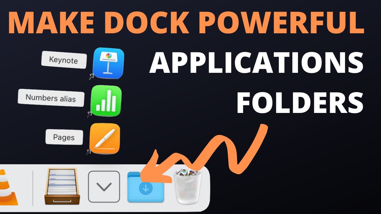 Folder of Applications in the Dock and Other Smart Folders YouTube