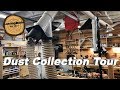 Woodworking shop dust collection system tour Woodworking shop dust collection system tour