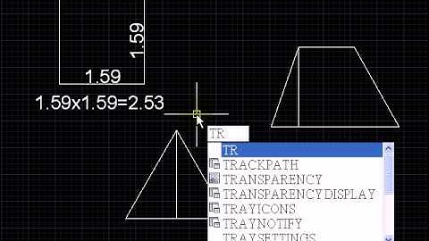 AutoCAD LISP 列出算式 三角形 方形 梯形面積