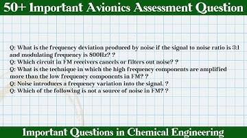 MCQ Questions Avionics Assessment with Answers
