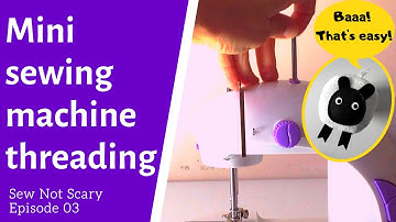 Mini sewing machine threading - it