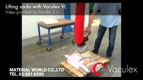 Vaccum : Lifting sacks with vaculex VL
