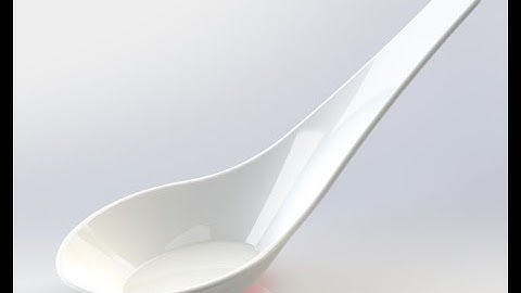 How to design soup spoon in Solidworks (surfaces tutorial)