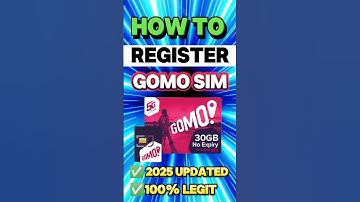 How to register gomo sim card 2025 #gomonster #gomo #gomosimcard