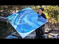 Siren Song 🧜‍♀️ GIANT 48x48 Gorgeous Funnel Pour inspired by Dirty Artist!