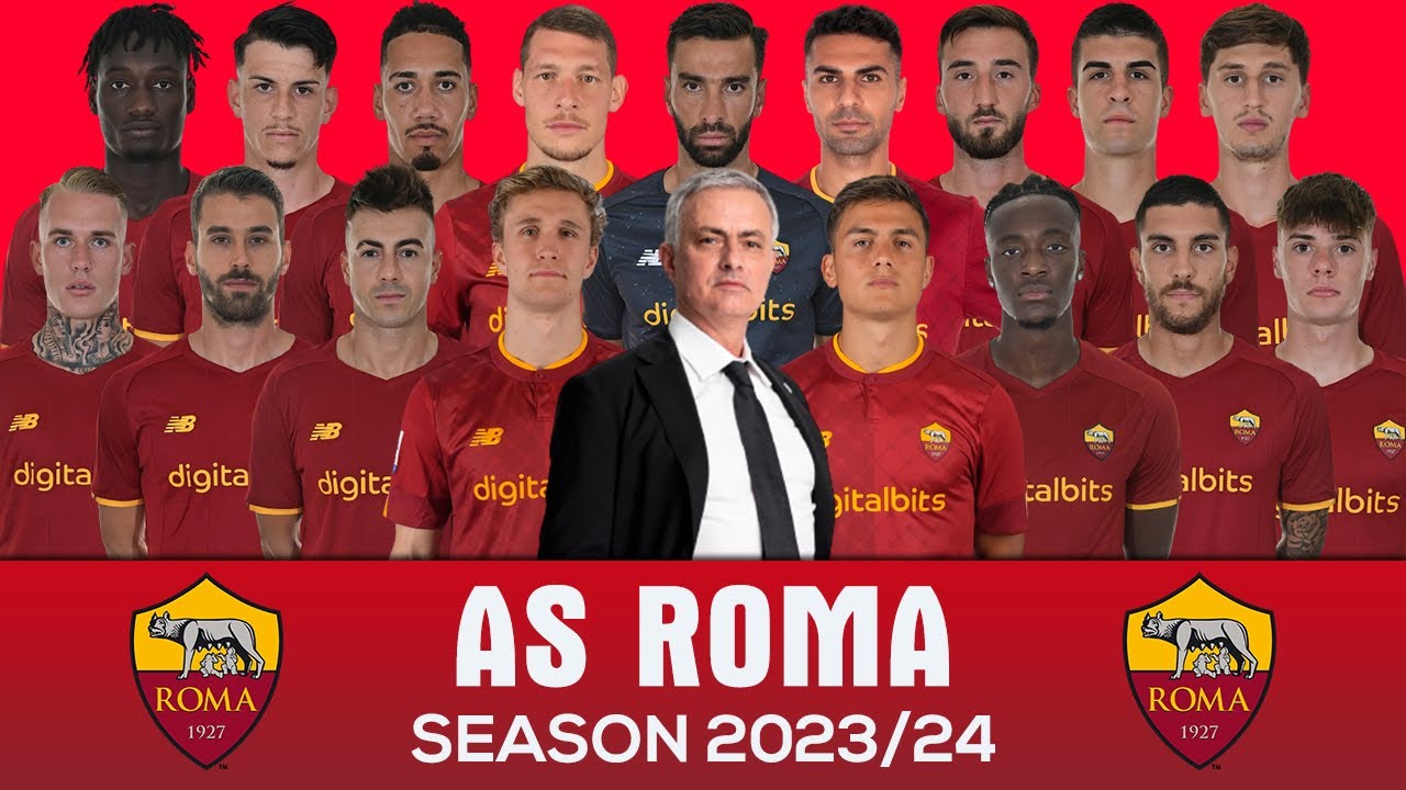 AS ROMA SQUAD 2023/24 UNDER JOSE MOURINHO YouTube