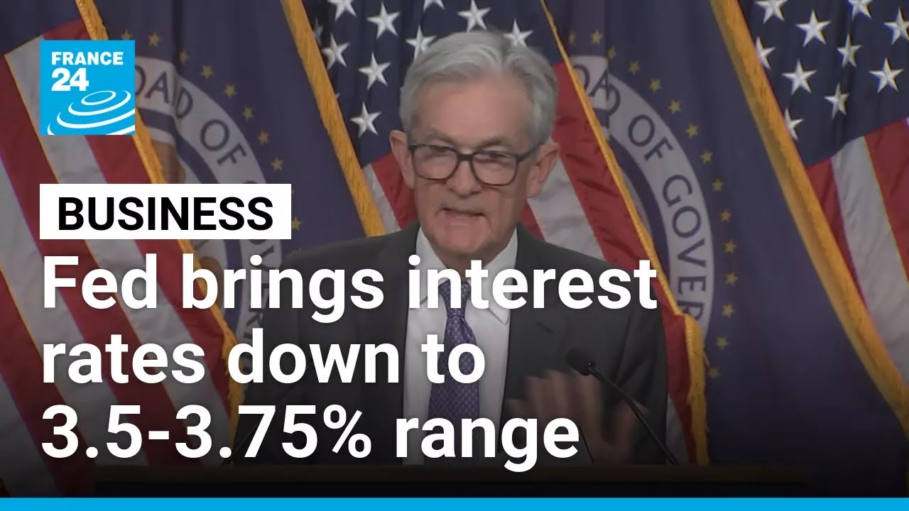 US Federal Reserve cuts interest rates for third straight time • FRANCE ...