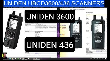 UNIDEN UBCD3600/436 SCANNERS - RIG PIX