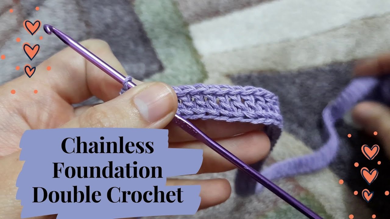 Chainless Foundation Double Crochet Row (Learn to Crochet Crochet For