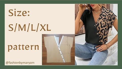 FULL TUTORIAL OF MAKING THE PATTERN✨️ size:s/m/l/xl #pattern #sewingpatterns #tutorial #size #sewing