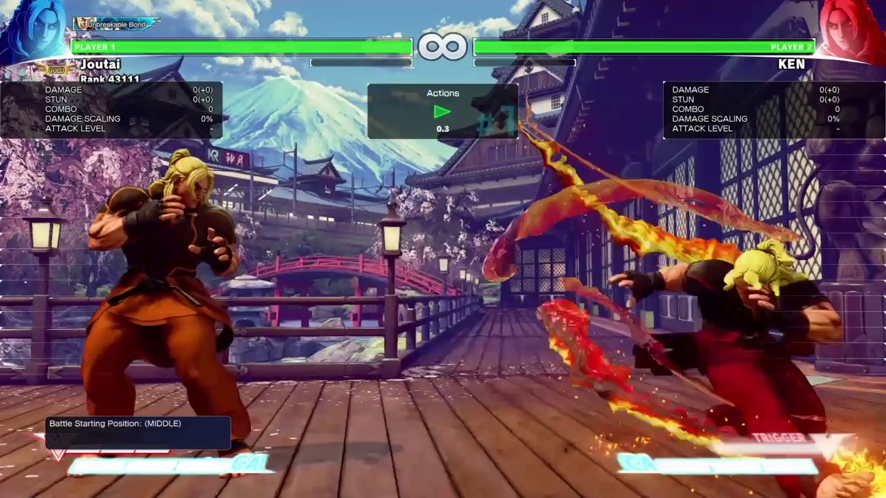 SFV Ken VT Crouch Cross Up Stand Normal Block Tatsu YouTube