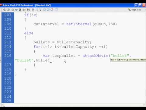 Flash Shooter Game 14 - Actionscript 2.0