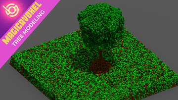 Making Tree Model | MagicaVoxel  Speed-Art
