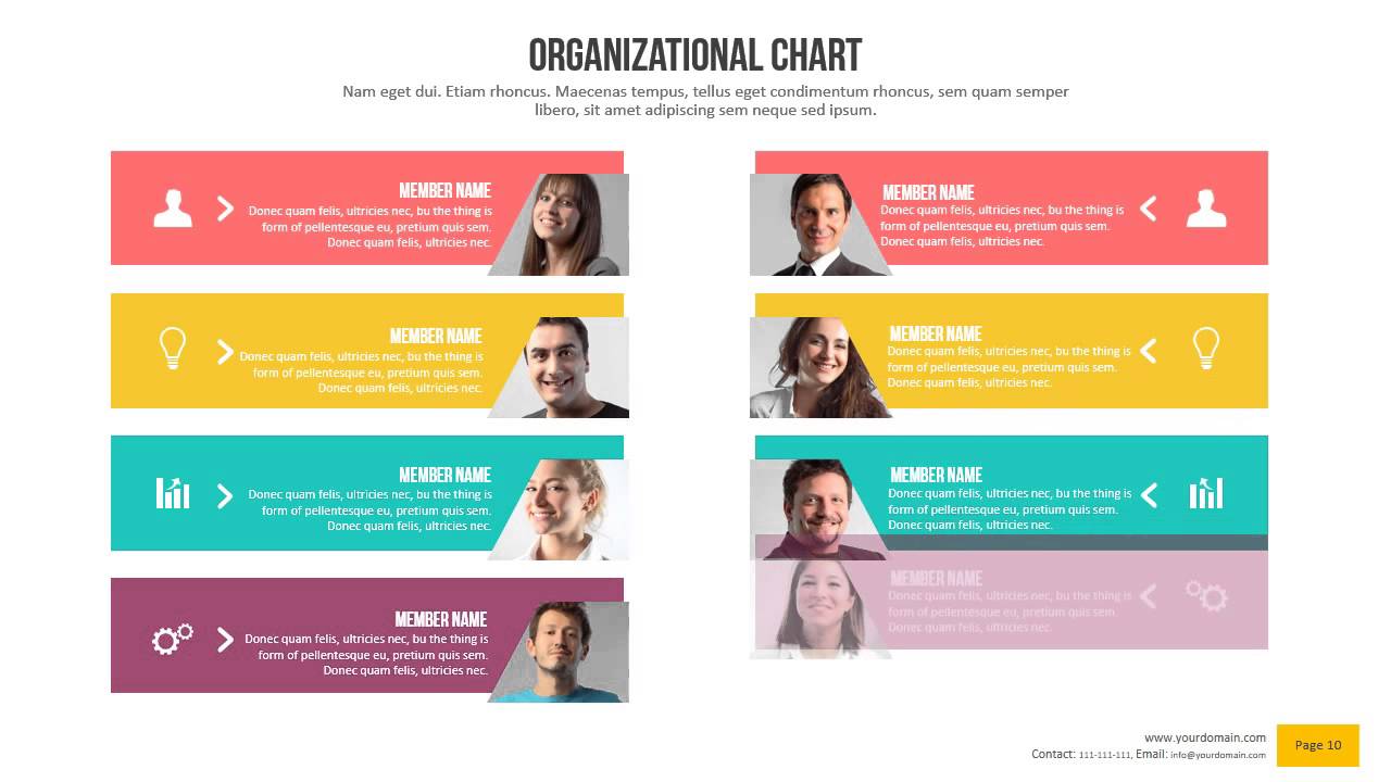 Creative Organizational Chart Template