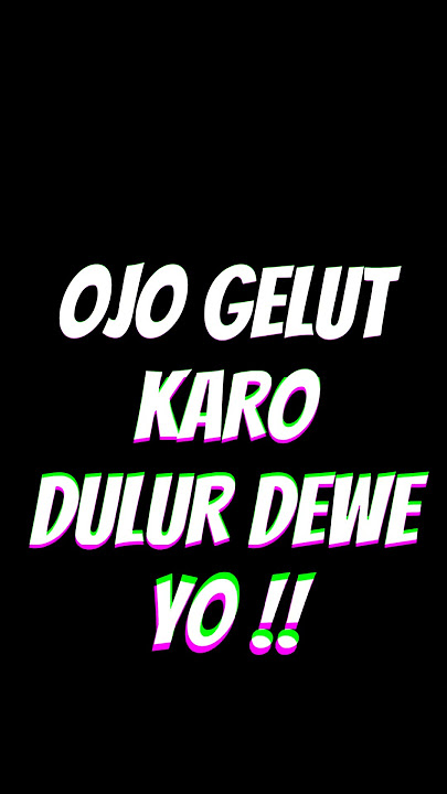 Wong PSHT anti gelud karo dulur dewe.