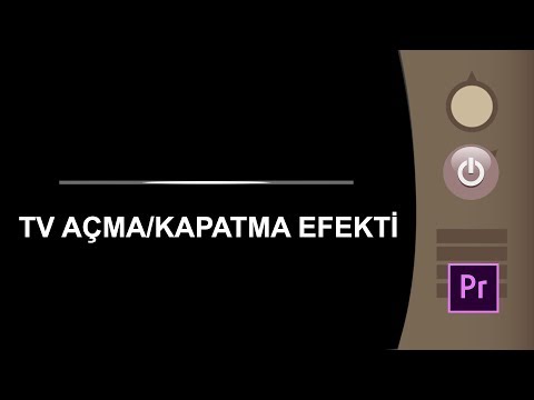 Premiere Pro Dersi: TV Kapatma/Açma Efekti Sırrı!